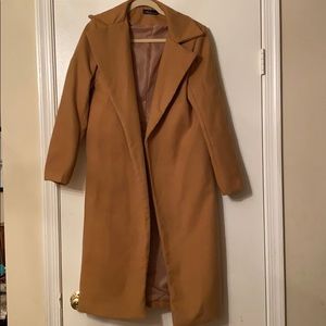 Open Front Peacoat Trench